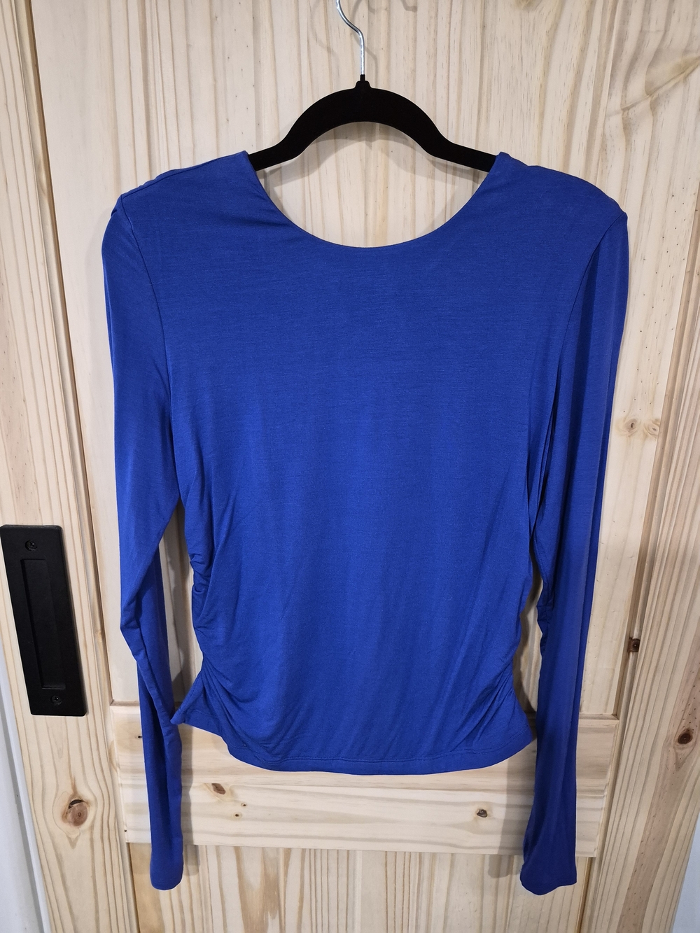 Women’s Long-Sleeve Crewneck Top - Royal Blue